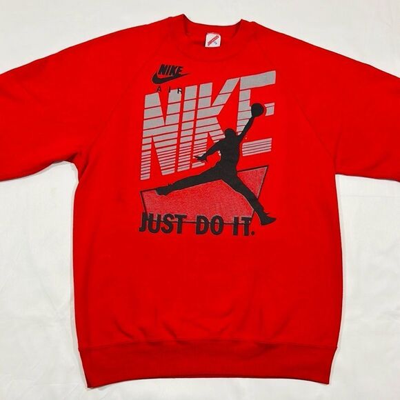 Vintage Air Jordan Nike Just Do It Bootleg Crewneck Sweater - Picture 3 of 9